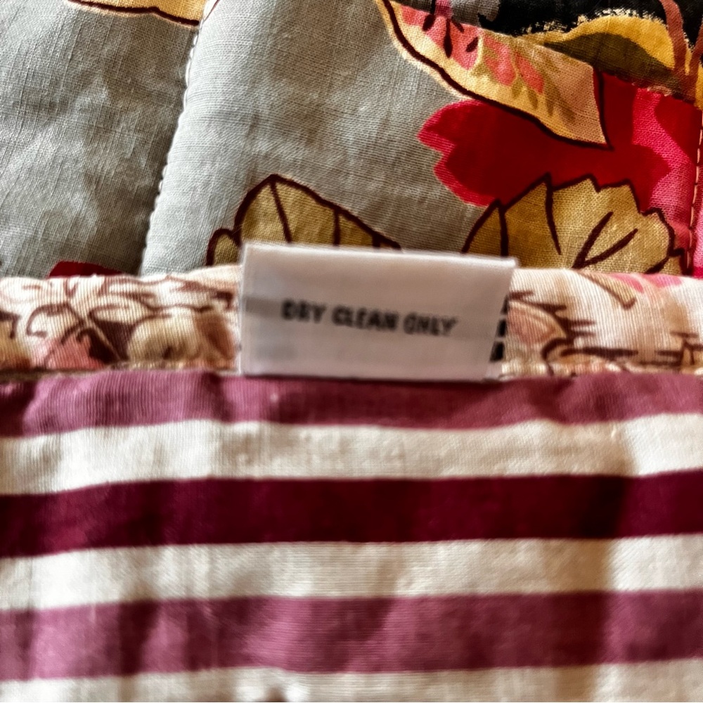 Anthropologie Rare Vintage Y2K Vibrant Floral Boho Quilt Queen - Picture 8 of 15